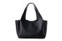 Vince Camuto Bolso de Mano Black Elegante y Versátil para Mujer, Bolso Negro de Piel de Polivinilo con Amplio Espacio Interior y Múltiples Bolsillos